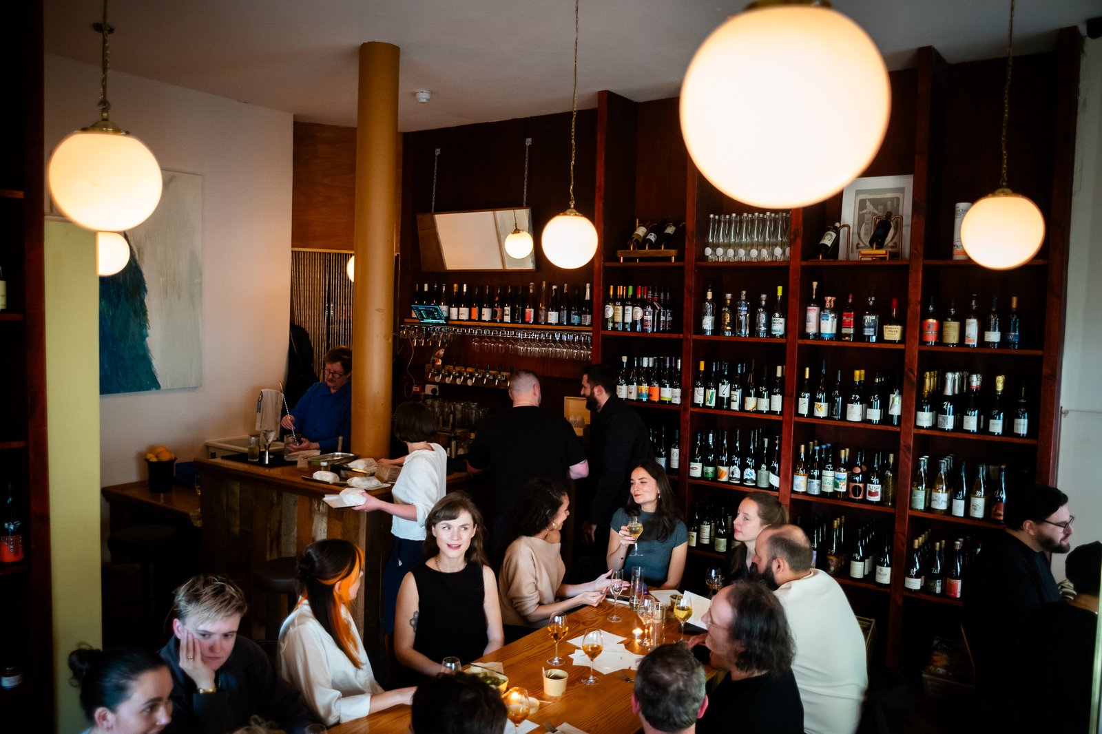 Wine and conversation at Sylvan La Cave